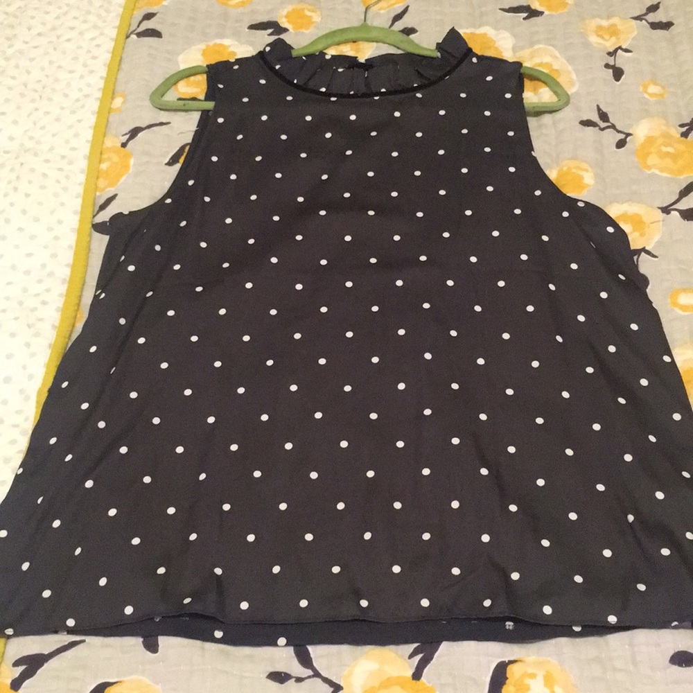 Loft polka dots vest top